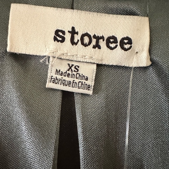 Storee Satin Shimmer Turquoise Bomber Jacket Zip Up NWT - Picture 7 of 10